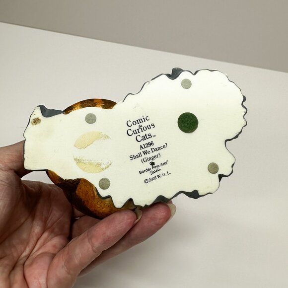 Vtg Comic Curious Cats Orange Ginger Cat Fancy Shoes Heels Lady Dance - Picture 5 of 7